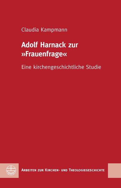 Produktbild: Adolf Harnack zur "Frauenfrage"