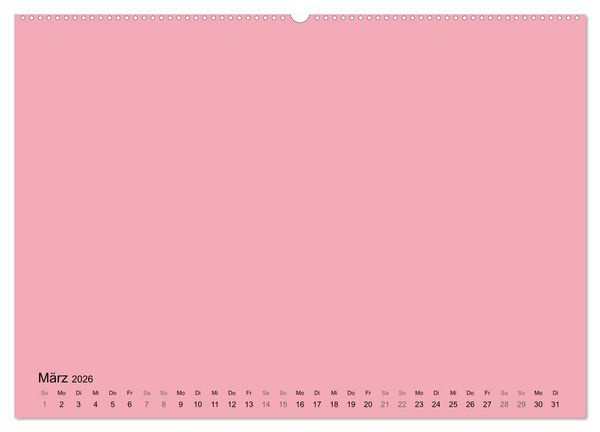 Produktbild: DIY Bastel-Kalender -Warme Pastell Farben- Zum Selbstgestalten (hochwertiger Premium Wandkalender 2026 DIN A2 quer), Kunstdruck in Hochglanz