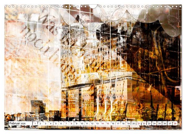 Produktbild: Hamburger GoldArt (Wandkalender 2026 DIN A3 quer), CALVENDO Monatskalender