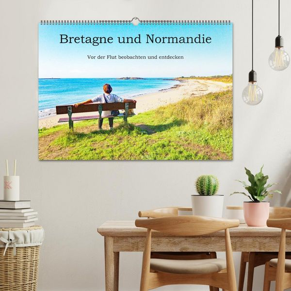 Produktbild: Bretagne und Normandie - Vor der Flut beobachten und entdecken (Wandkalender 2026 DIN A2 quer), CALVENDO Monatskalender