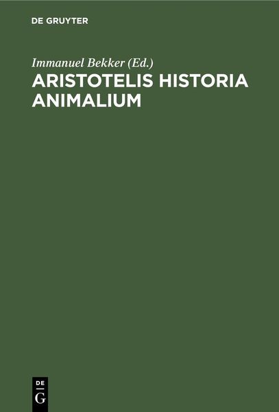 Produktbild: Aristotelis Historia Animalium