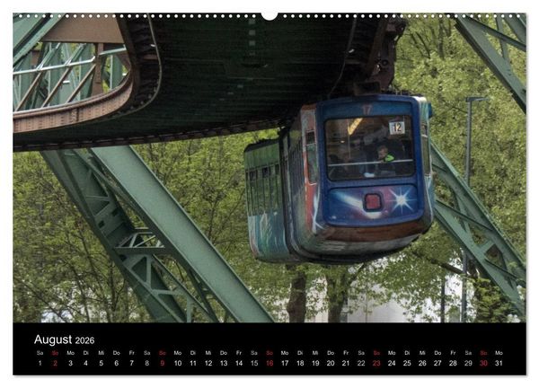 Produktbild: Die Wuppertaler Schwebebahn (Wandkalender 2026 DIN A2 quer), CALVENDO Monatskalender
