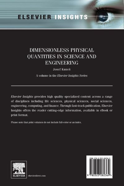 Produktbild: Dimensionless Physical Quantities in Science and Engineering