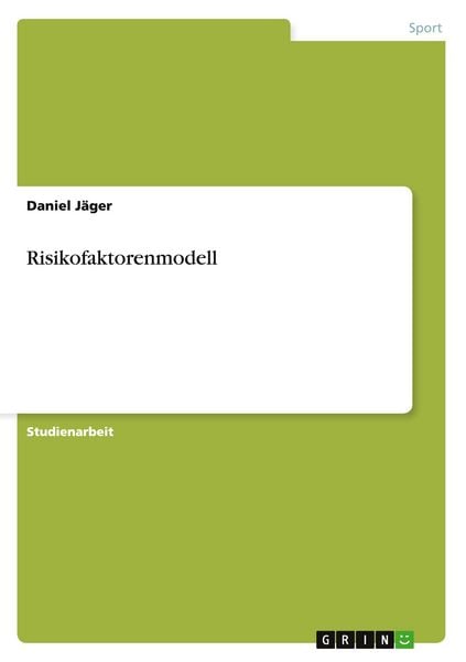 Produktbild: Risikofaktorenmodell