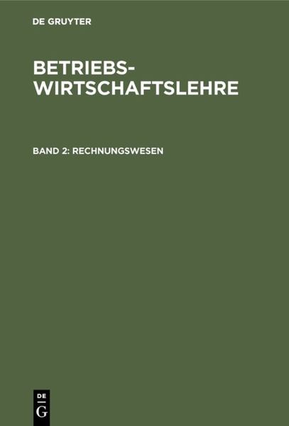 Produktbild: Betriebswirtschaftslehre / Rechnungswesen