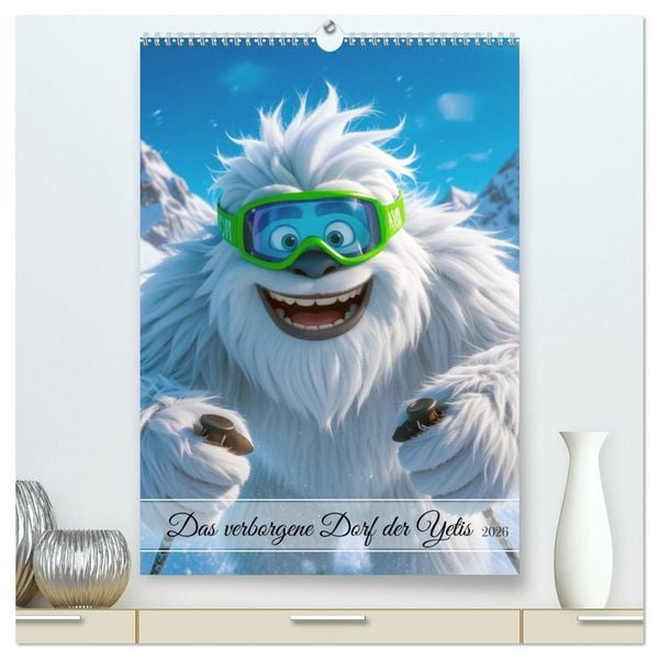 Produktbild: Das verborgene Dorf der Yetis (hochwertiger Premium Wandkalender 2026 DIN A2 hoch), Kunstdruck in Hochglanz