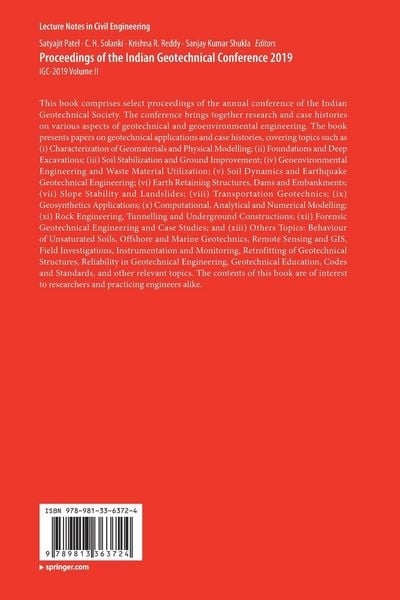 Produktbild: Proceedings of the Indian Geotechnical Conference 2019