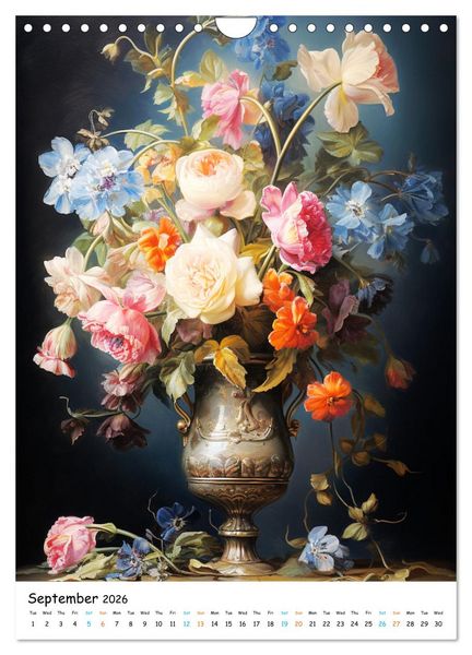 Produktbild: Blossoms & Vases (Wall Calendar 2026 DIN A4 portrait), CALVENDO 12 Month Wall Calendar