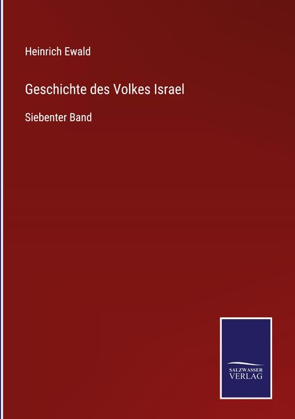 Produktbild: Geschichte des Volkes Israel