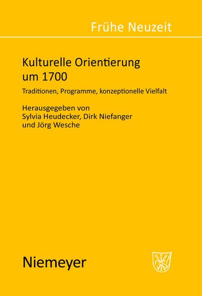 Produktbild: Kulturelle Orientierung um 1700
