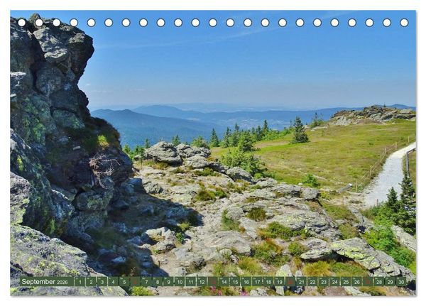 Produktbild: Wandererlebnisse im Bayrischen Wald (Tischkalender 2026 DIN A5 quer), CALVENDO Monatskalender