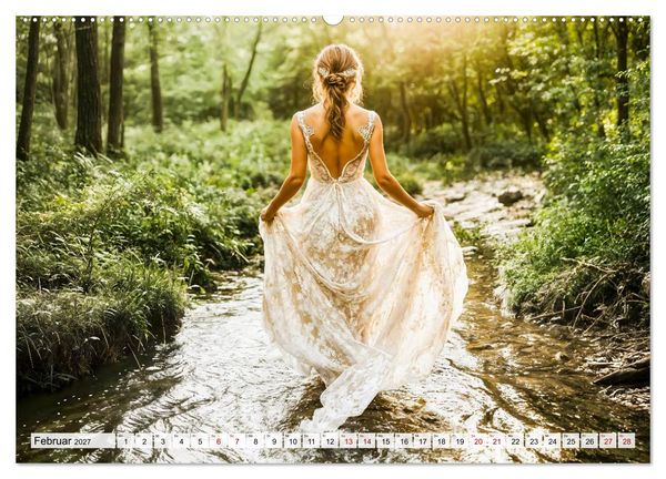 Produktbild: Trash The Dress - Brautshooting mit Action (hochwertiger Premium Wandkalender 2027 DIN A2 quer), Kunstdruck in Hochglanz