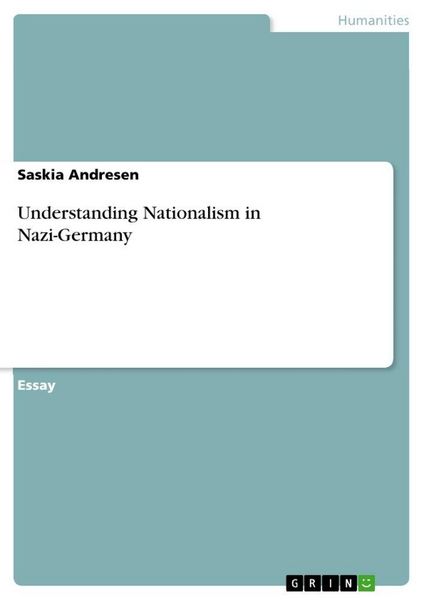 Produktbild: Understanding Nationalism in Nazi-Germany