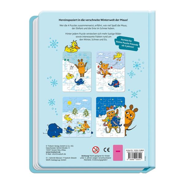 Produktbild: Tr&ouml;tsch Die Maus Winter-Puzzlebuch Puzzlebuch