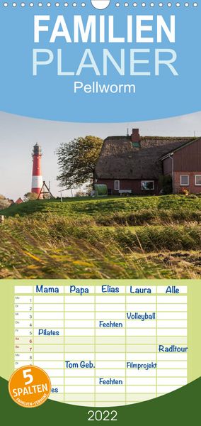 Produktbild: Familienplaner Pellworm 2022 (Wandkalender 2022 , 21 cm x 45 cm, hoch)