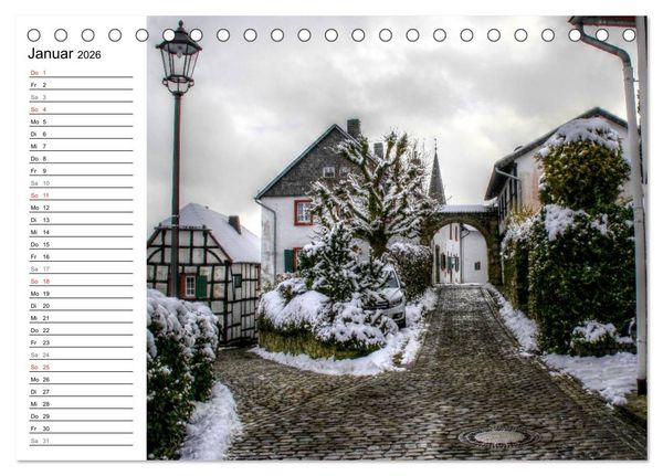 Produktbild: Die sch&ouml;nsten Orte der Eifel (Tischkalender 2026 DIN A5 quer), CALVENDO Monatskalender