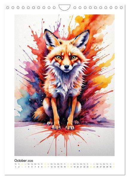 Produktbild: Fantastic Animal World: A Play of Colors and Elegance (Wall Calendar 2026 DIN A4 portrait), CALVENDO 12 Month Wall Calendar