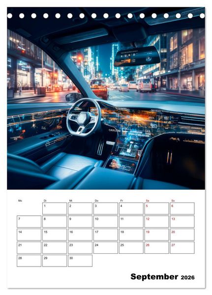 Produktbild: K&Uuml;NSTLICHE INTELLIGENZ Cooler Terminplaner (Tischkalender 2026 DIN A5 hoch), CALVENDO Monatskalender