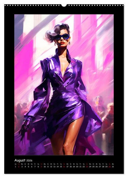 Produktbild: Cat Walk. Paintings (Wandkalender 2026 DIN A2 hoch), CALVENDO Monatskalender