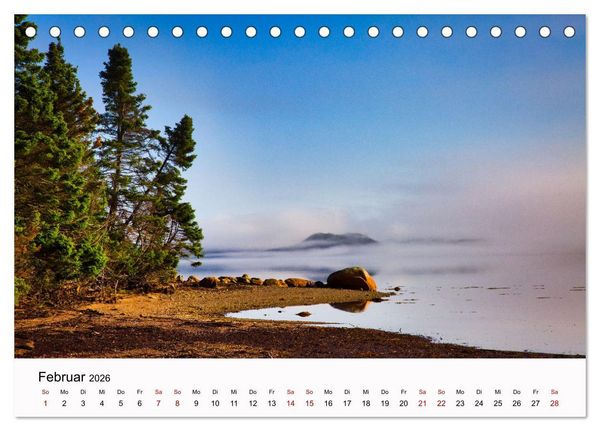 Produktbild: Neufundland - wilde Sch&ouml;nheit im Atlantik (Tischkalender 2026 DIN A5 quer), CALVENDO Monatskalender