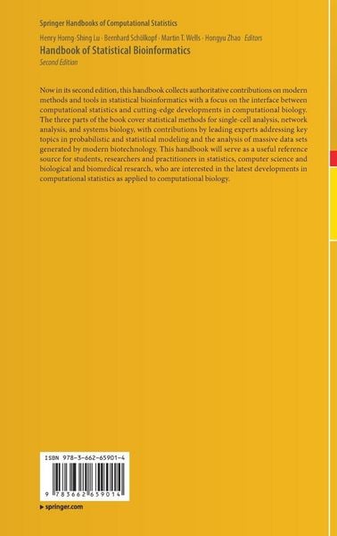 Produktbild: Handbook of Statistical Bioinformatics