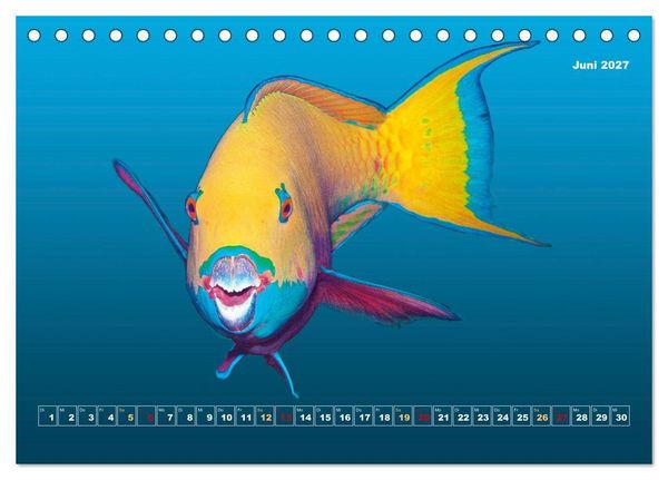 Produktbild: Unterwasser-Galerie (Tischkalender 2027 DIN A5 quer), CALVENDO Monatskalender