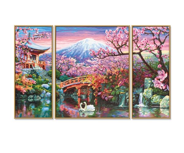 Schipper Malen nach Zahlen - Kirschblüte in Japan (Triptychon)