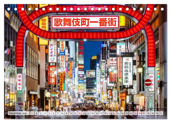 Produktbild: Japan - Traditionen und Modernit&auml;t (Tischkalender 2026 DIN A5 quer), CALVENDO Monatskalender