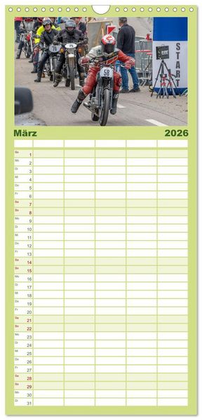 Produktbild: Familienplaner 2026 - Motorr&auml;der am Jochpass mit 5 Spalten (Wandkalender, 21 x 45 cm) CALVENDO