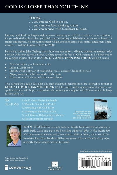Produktbild: The God Is Closer Than You Think Bible Study Participant's Guide (Participant's Guide)