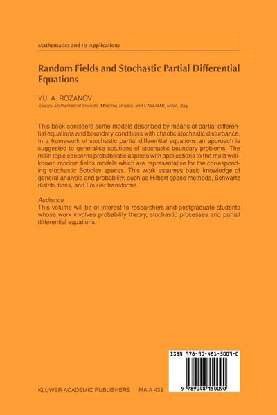 Produktbild: Random Fields and Stochastic Partial Differential Equations