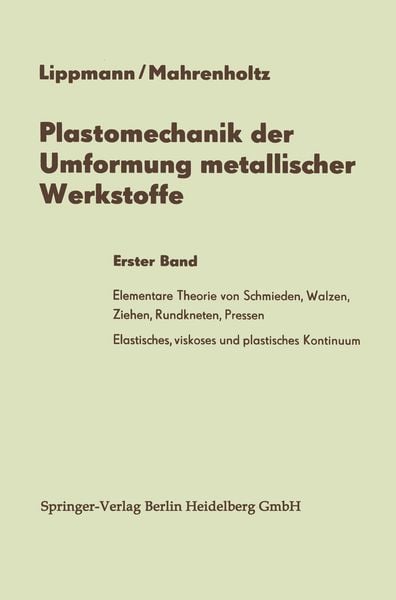 Produktbild: Plastomechanik der Umformung metallischer Werkstoffe