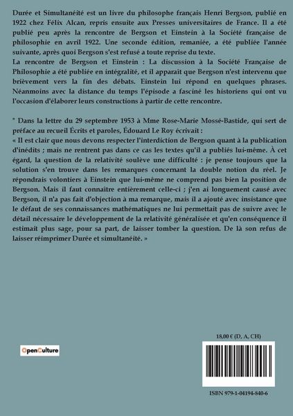 Produktbild: Dur&eacute;e et simultan&eacute;it&eacute;