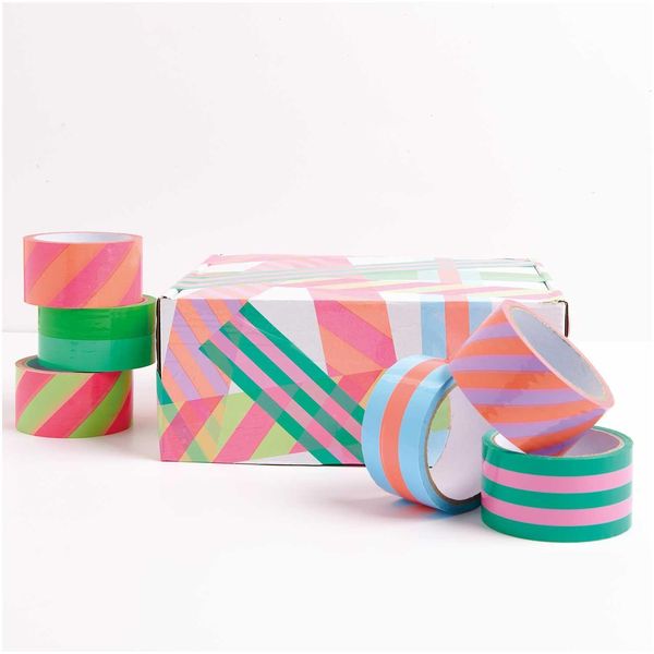 Produktbild: Paketklebeband Rosa / Gr&uuml;n, 5 cm x 32 m