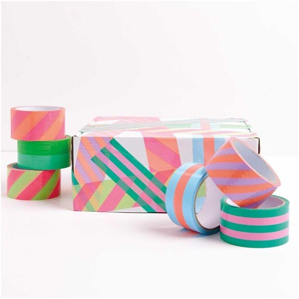 Produktbild: Paketklebeband T&uuml;rkis / Neongr&uuml;n, 5 cm x 32 m