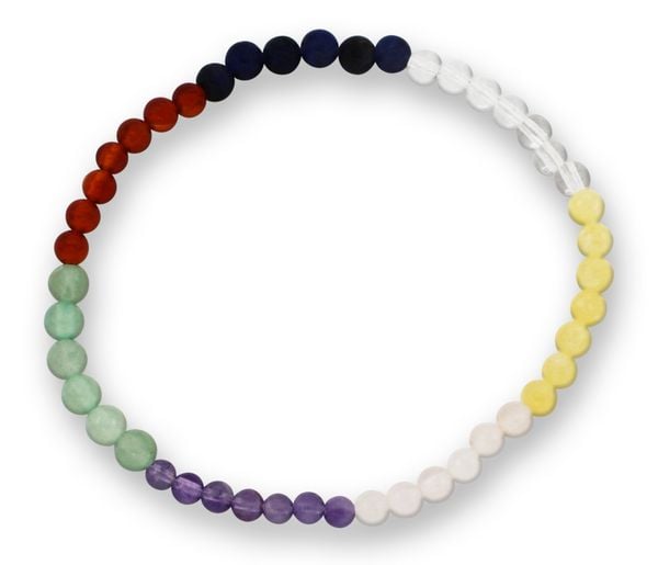 Produktbild: Multicolor Edelsteinarmband 3-4mm, J748-40