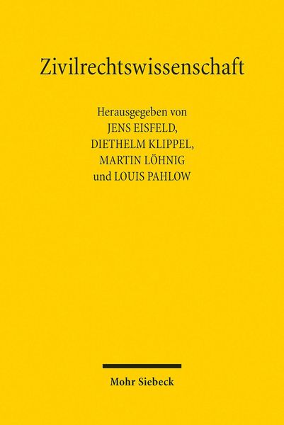 Produktbild: Zivilrechtswissenschaft