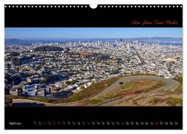 Produktbild: SAN FRANCISCO Panoramic Highlights (Wall Calendar 2026 DIN A3 landscape), CALVENDO 12 Month Wall Calendar