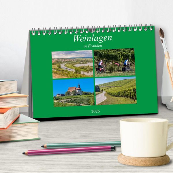 Produktbild: Weinlagen in Franken (Tischkalender 2026 DIN A5 quer), CALVENDO Monatskalender