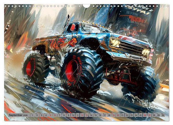 Produktbild: Monstertruck Madness (Wall Calendar 2026 DIN A3 landscape), CALVENDO 12 Month Wall Calendar
