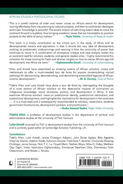 Produktbild: Decolonizing Colonial Development Models in Africa