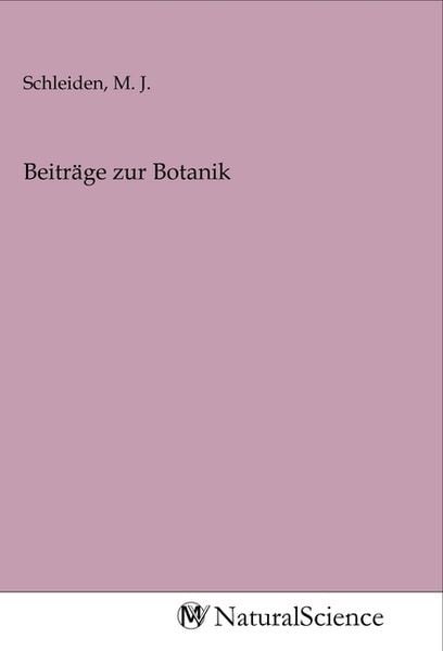 Produktbild: Beitr&auml;ge zur Botanik