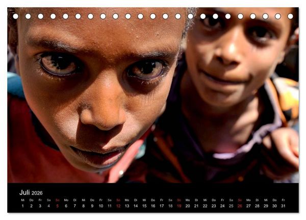 Produktbild: &Auml;thiopien Augenblicke (Tischkalender 2026 DIN A5 quer), CALVENDO Monatskalender