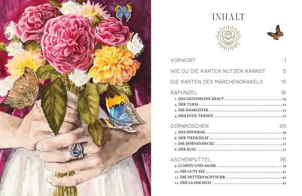Produktbild: Orakel-Kartenset: M&auml;rchenorakel | Inspirierende Lehren und Weisheiten aus Rotk&auml;ppchen, Rapunzel, Rumpelstilzchen und Co.
