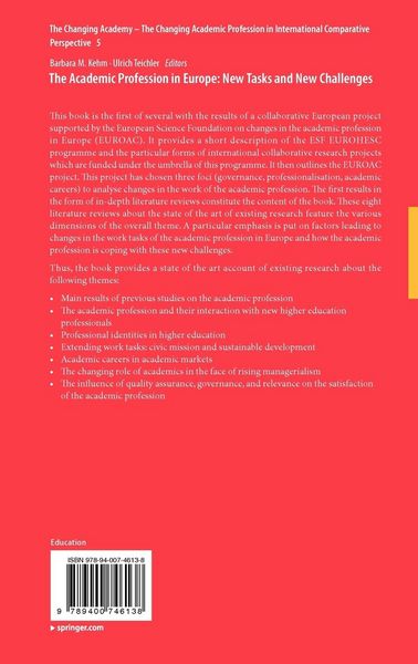 Produktbild: The Academic Profession in Europe: New Tasks and New Challenges