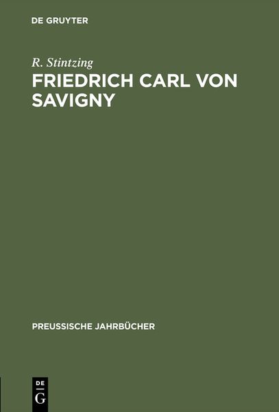 Produktbild: Friedrich Carl von Savigny