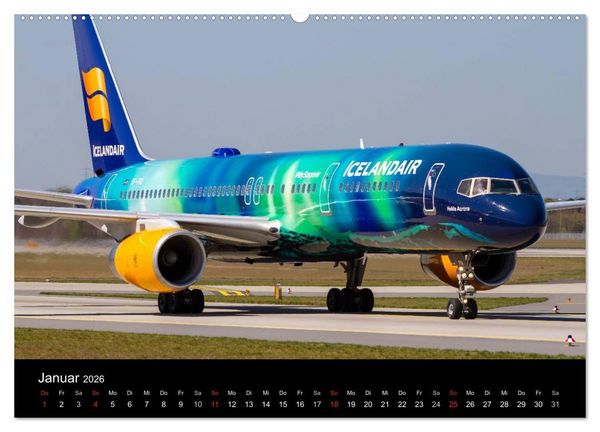 Produktbild: Sch&ouml;nheit der Flugzeuge (Wandkalender 2026 DIN A2 quer), CALVENDO Monatskalender