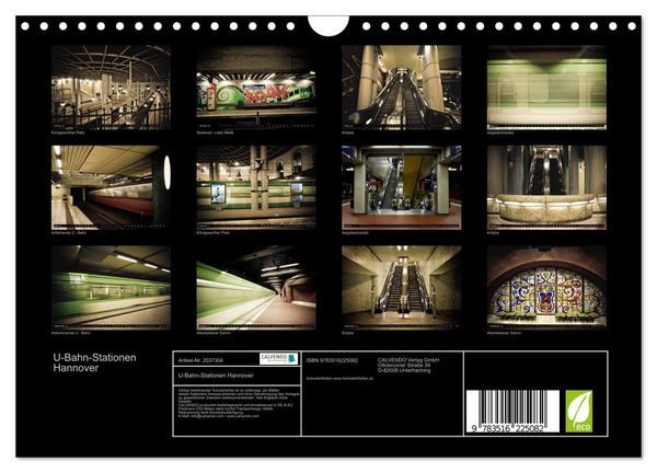 Produktbild: U-Bahn-Stationen Hannover (Wandkalender 2026 DIN A4 quer), CALVENDO Monatskalender