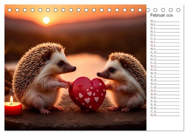 Produktbild: Stachelstars (Tischkalender 2026 DIN A5 quer), CALVENDO Monatskalender