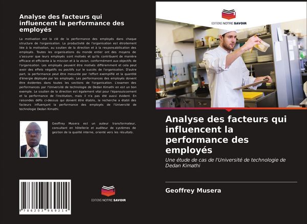 Produktbild: Analyse des facteurs qui influencent la performance des employ&eacute;s